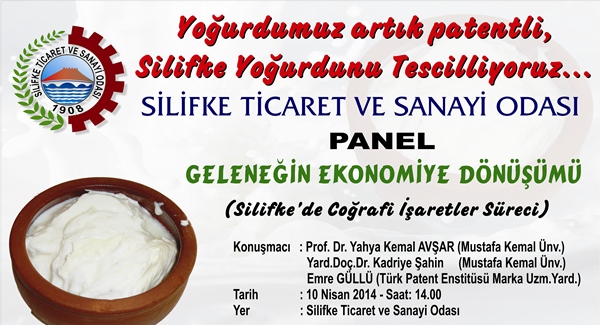 SİLİFKE'DE COĞRAFİ İŞARETLER SÜRECİ PANELİ ODAMIZDA DÜZENLENDİ